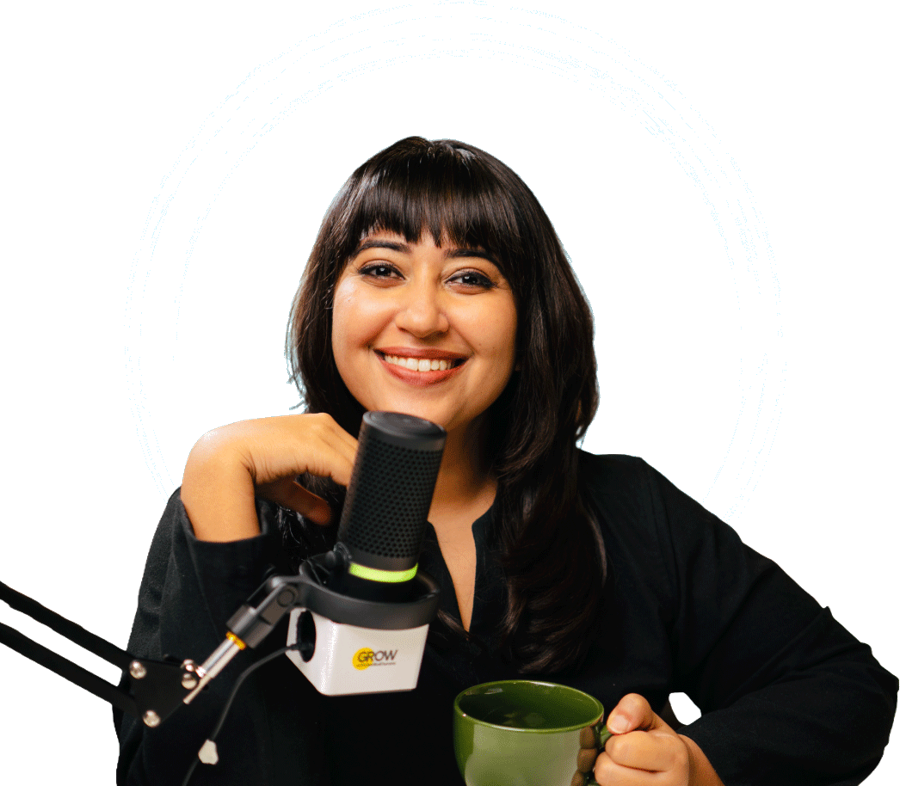 Geetika Khurana recording her YouTube channel